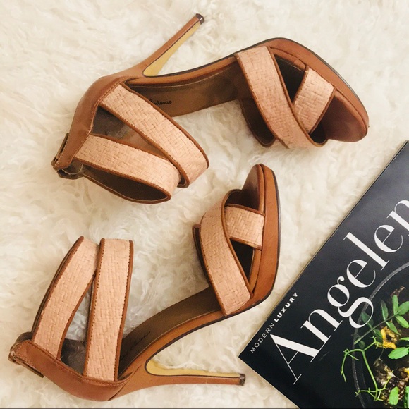 Michael Antonio Shoes - Michael Antonio Tilden Tan Raffia Pump